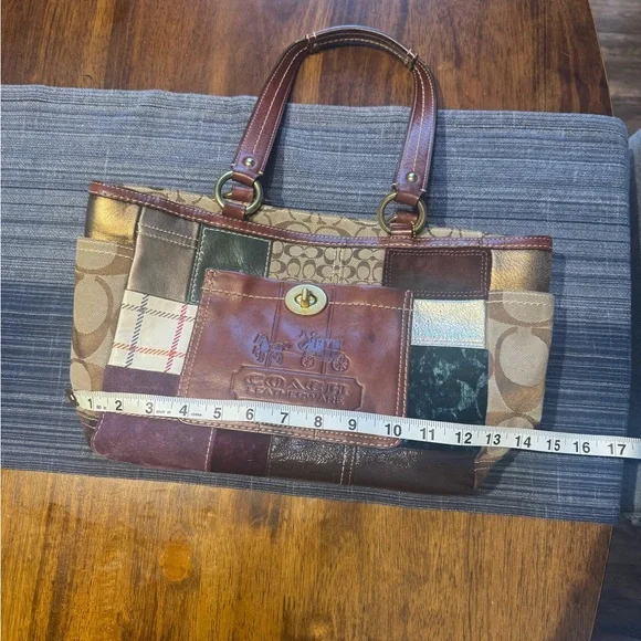 Coach Multicolor Patchwork Shoulder Bag and Wallet - Picture 4 of 9